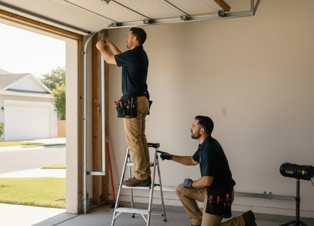 Residential Garage Door Track Repair
